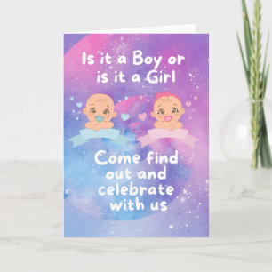 Gender Reveal Card