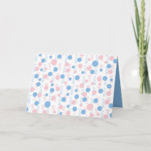 Gender reveal card for boy