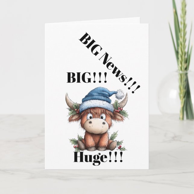 Gender Reveal Card – It’s a Boy! (Front)