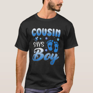 Gender Reveal Cousin Says Boy Baby Party Matching T-Shirt