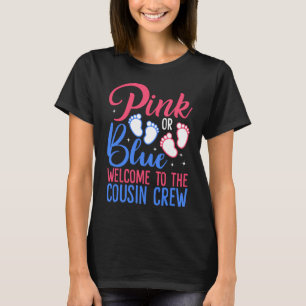 Gender Reveal Cousin Shirt, Big Cousin Gender R T-Shirt