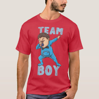 Gender Reveal Dabbing Team Boy Vintage  T-Shirt