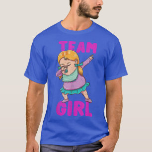 Gender Reveal Dabbing Team Girl Vintage T-Shirt