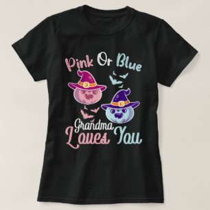 Gender Reveal Fall Halloween Theme Grandma- Pumpki T-Shirt