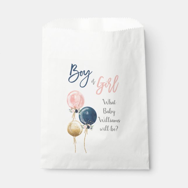 Gender Reveal Favour Bags (Front)