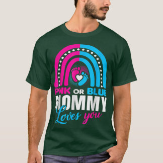 Gender Reveal  for Mummy Mum Baby Shower  T-Shirt
