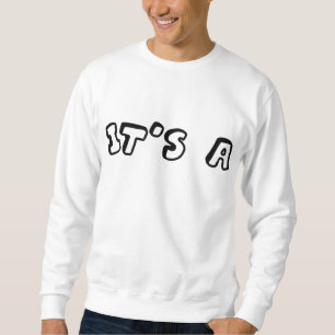 Gender Reveal for pink or blue painted handprints Sweatshirt