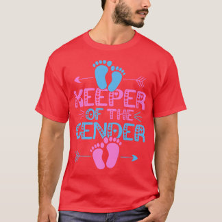 Gender Reveal Funny Design, Keeper Of The Gender b T-Shirt