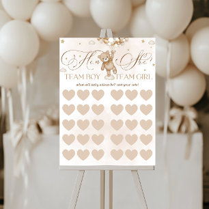 Gender Reveal Gender Voting Game Sign