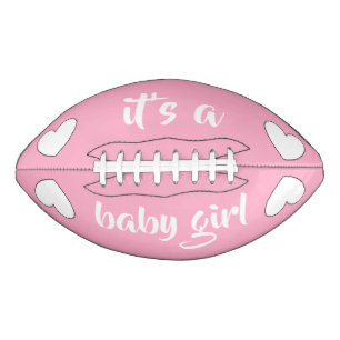 Gender reveal (girl) football by dalDesignNZ American Football