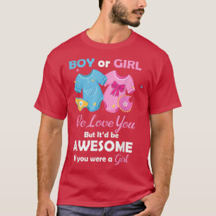 Gender Reveal Girl Or Boy For New Parents T-Shirt