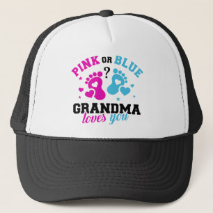 Gender reveal grandma trucker hat