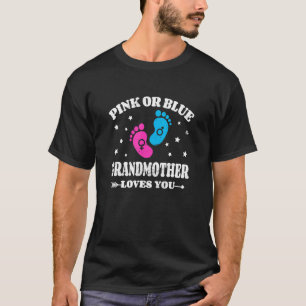 Gender Reveal Grandmother Baby Shower Grandma 1 T-Shirt