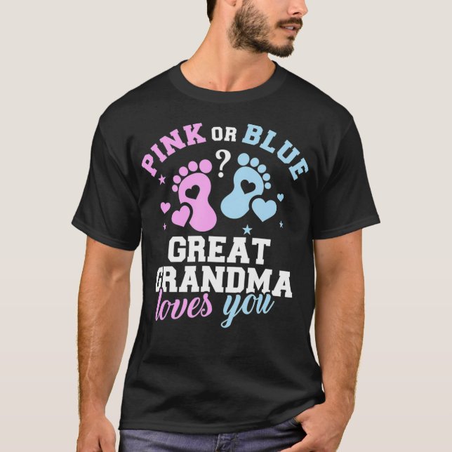Gender reveal great grandma T-Shirt (Front)