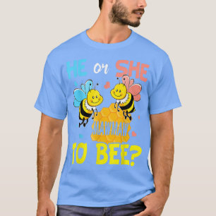 Gender Reveal He or She Mawmaw to Bee Baby Announc T-Shirt