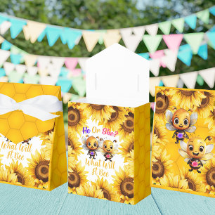 Gender Reveal He or She What Will It Bee Honeycomb Favour Box