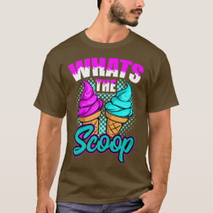 Gender Reveal Ice Cream Themed Party T-Shirt