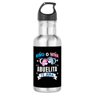 Gender Reveal in Spanish 532 Ml Water Bottle