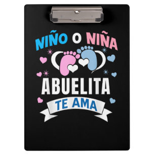 Gender Reveal in Spanish Clipboard