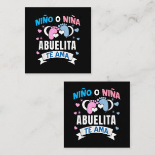 Gender Reveal in Spanish Enclosure Card