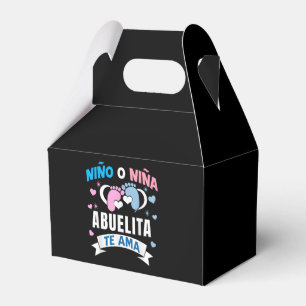 Gender Reveal in Spanish Favour Box