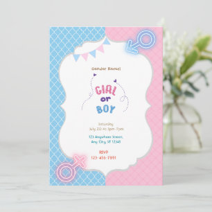 Gender Reveal  Invitation