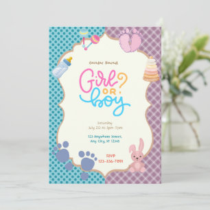 Gender Reveal  Invitation