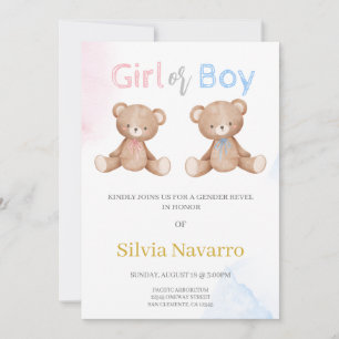 Gender Reveal Invitation