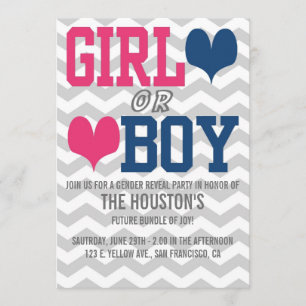 GENDER REVEAL Invitation