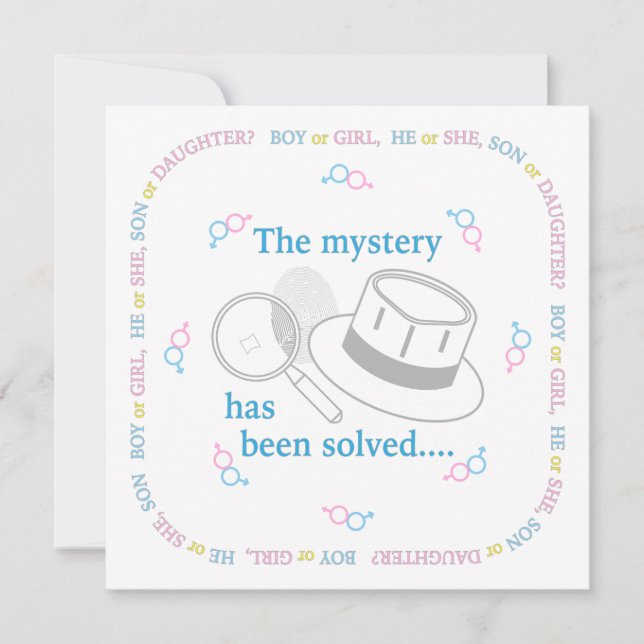 Gender Reveal Invitation (Front)