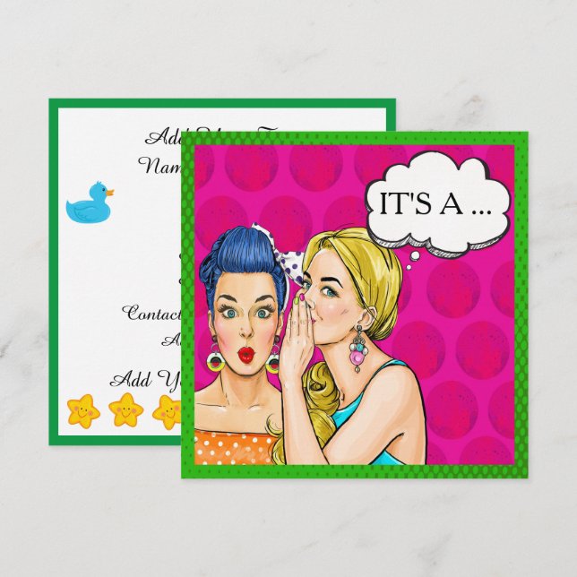 Gender Reveal Invitation (Front/Back)