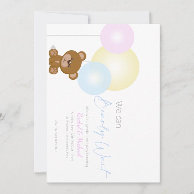 Gender Reveal Invitation (Front)
