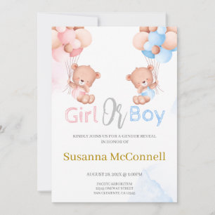 Gender Reveal Invitation