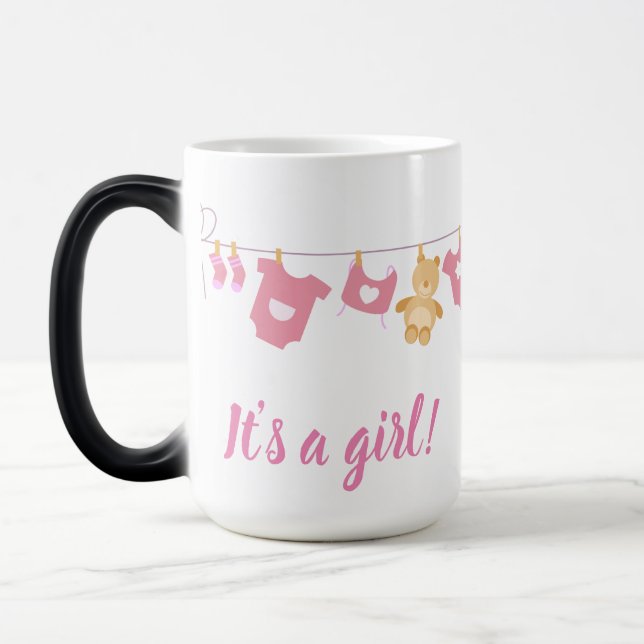 Gender Reveal It's a Girl Magic Mug (Left)
