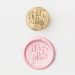 Gender Reveal It's a Girl  Wax Seal Stamp