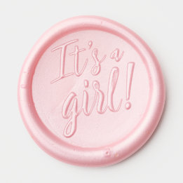 Gender Reveal It's a Girl  Wax Seal Sticker