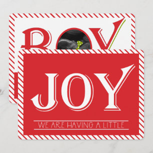 Gender Reveal Joy Boy Ultrasound Photo Card