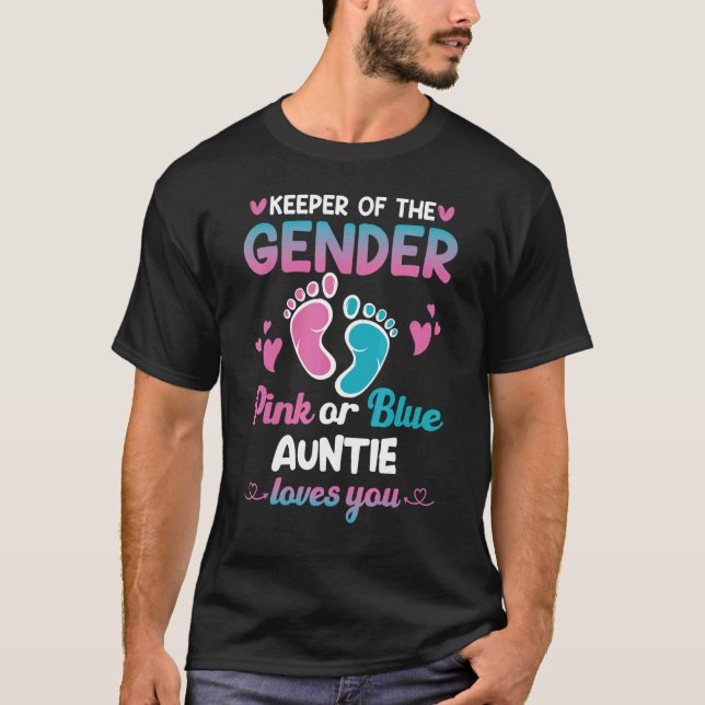 Gender Reveal Keeper Of The Gender 7 T-Shirt (Front)