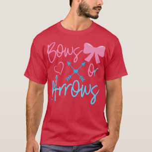 Gender Reveal Matching Baby Party Bows Or Arrows  T-Shirt