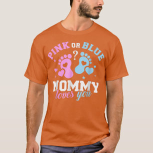 Gender reveal mummy mum 446 T-Shirt