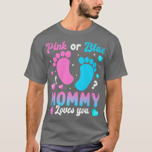 Gender Reveal Mummy Mum Pregnancy Announcement T-Shirt