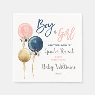 Gender Reveal Napkin