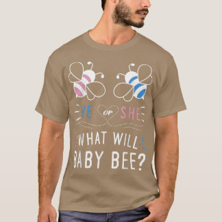 Gender Reveal New Family What Will Baby Bee Lover T-Shirt