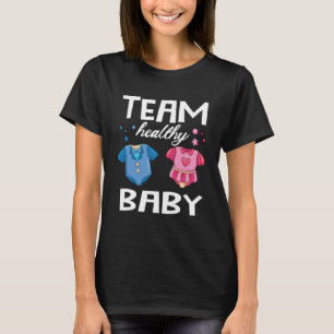 Gender Reveal Of Team Healthy Baby Party Supplies  T-Shirt