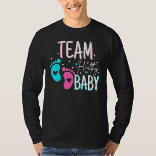 Gender Reveal Of Team Healthy Baby Party Supplies T-Shirt