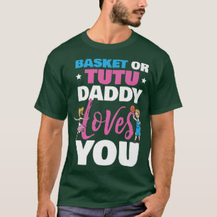 Gender Reveal Party Basketball Ballet Ballerina  T-Shirt