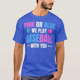 Gender Reveal Party Design for a Baseball Player  T-Shirt