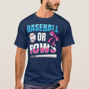 Gender Reveal Party Design for a Baseball Player T-Shirt