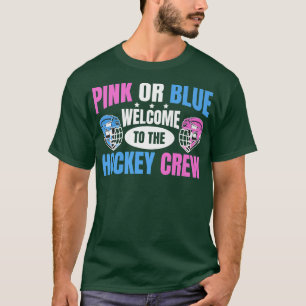 Gender Reveal Party Design for an Ice Hockey Playe T-Shirt