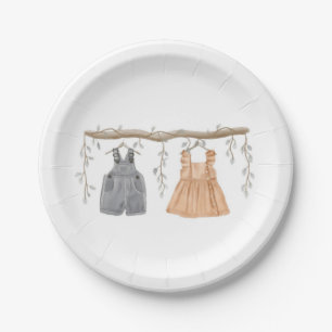 Gender reveal Party, He or She, Party Supplies  Paper Plate